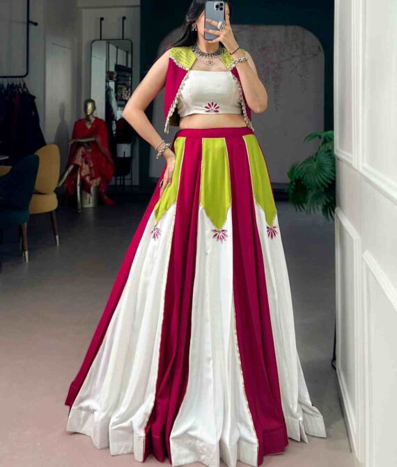 Navratri 2026 Pure Rayon Lehenga Set with Blouse & Koti